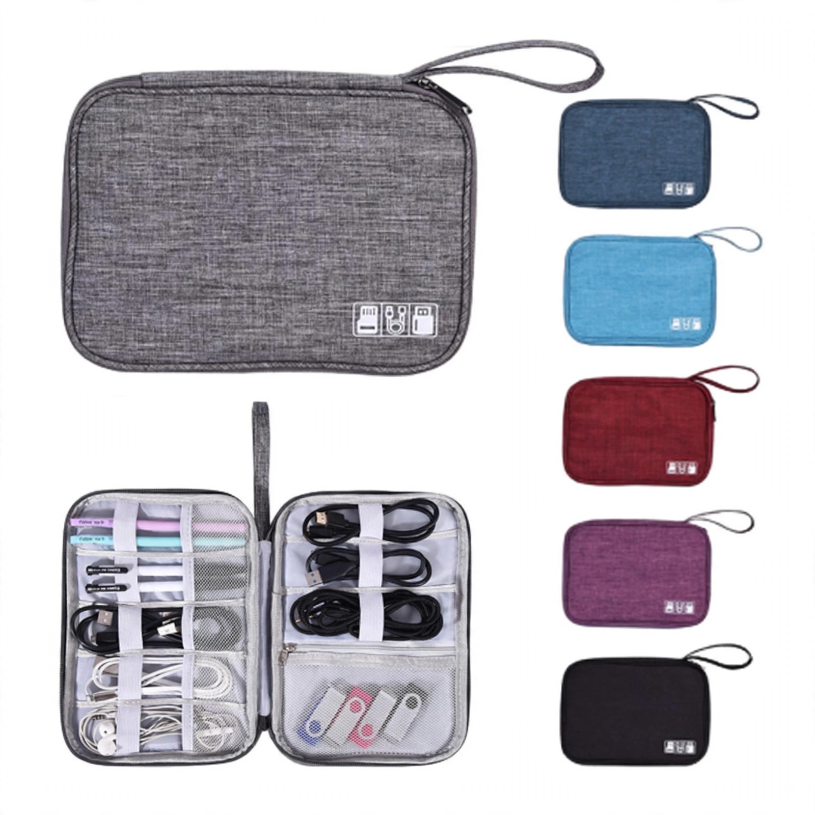 Zippered Tech Accessory Travel Bag