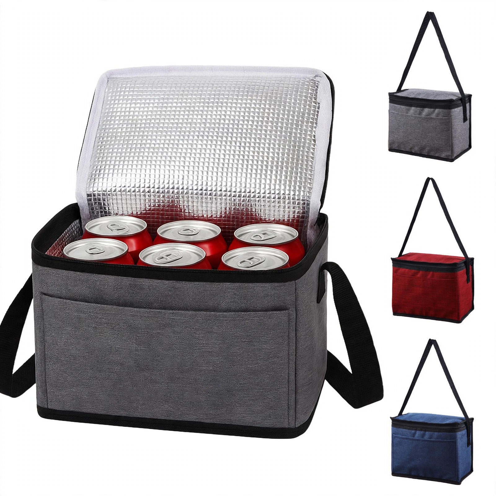 6-Can Insulated Cooler Lunch Bag