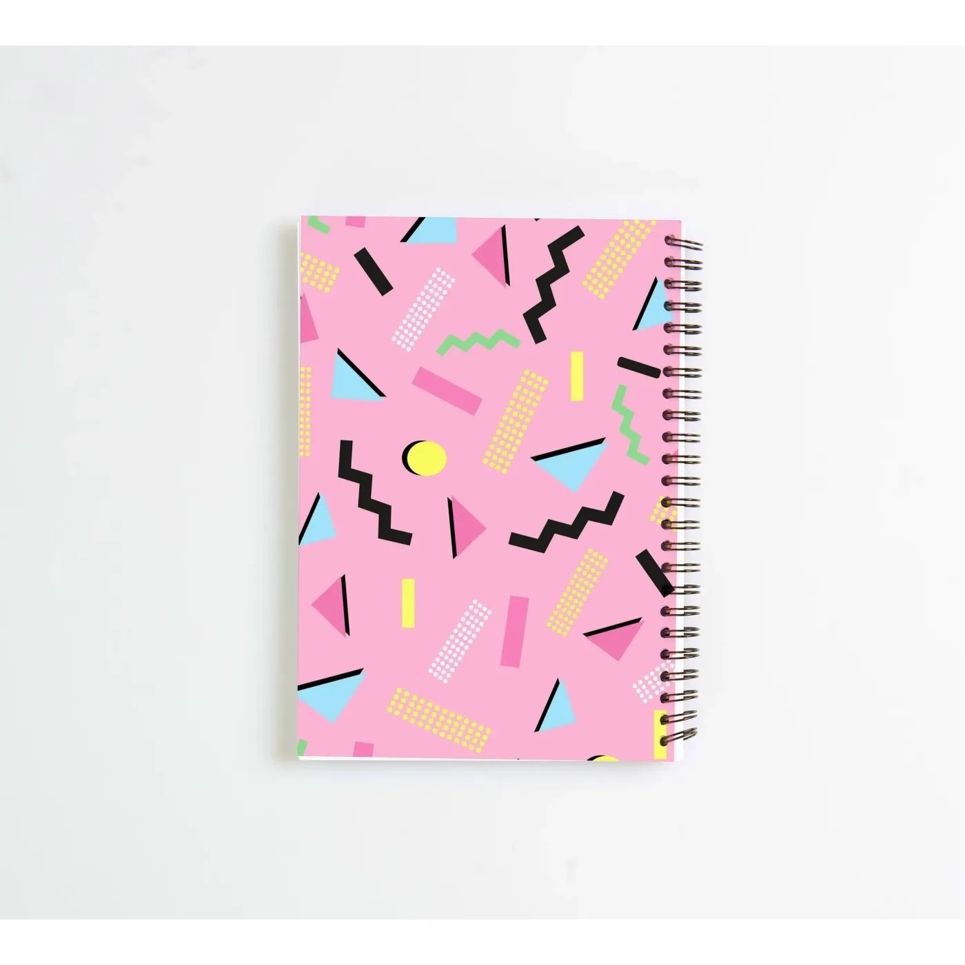 90s Retro Pattern Spiral Notebook