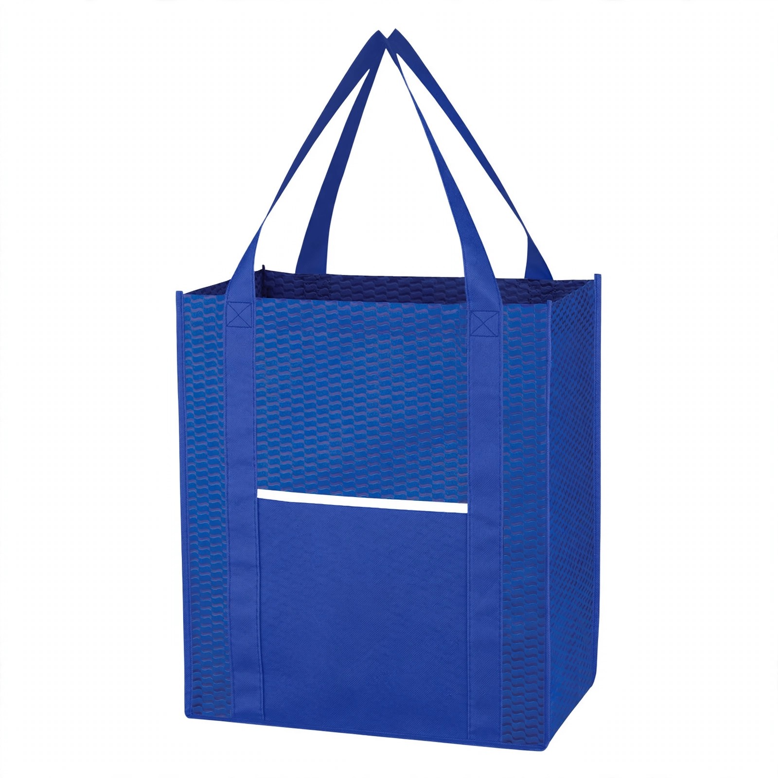 Large Non-Woven Wave Pattern Shopping Bag