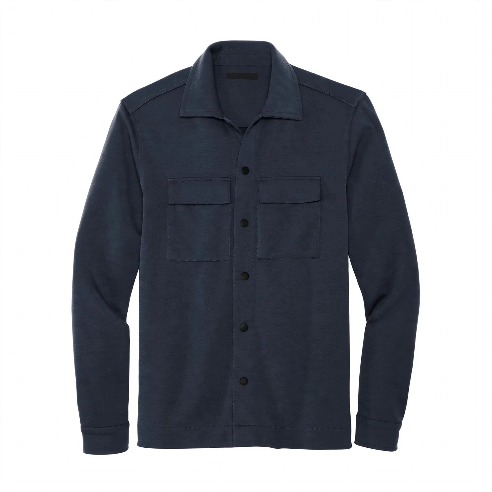 Double-Knit Snap-Front Jacket