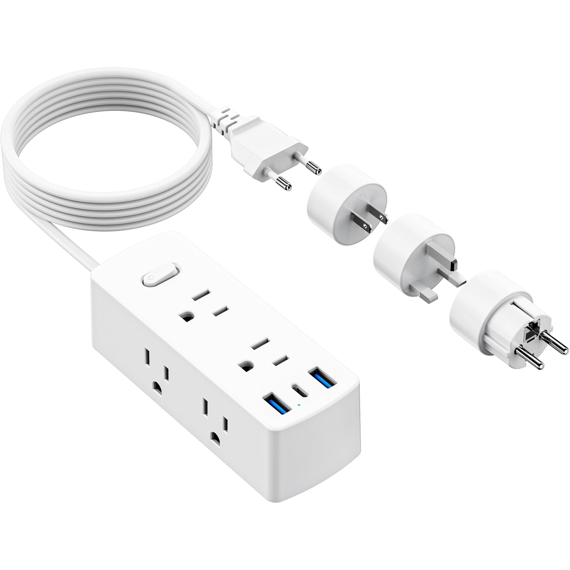 Travel Power Strip With USB Ports