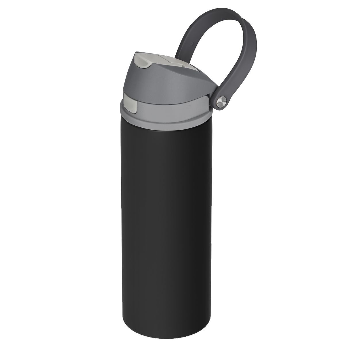 24 Oz. Double-Wall Water Bottle With Dual Drinking Lid
