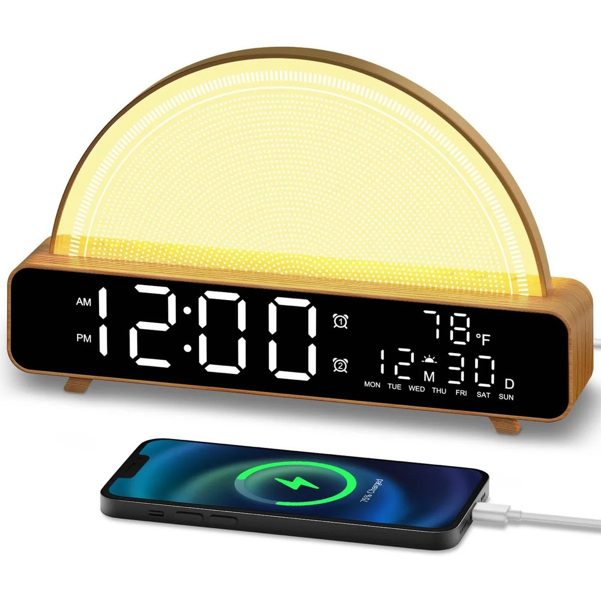 Sunrise Simulation Digital Alarm Clock
