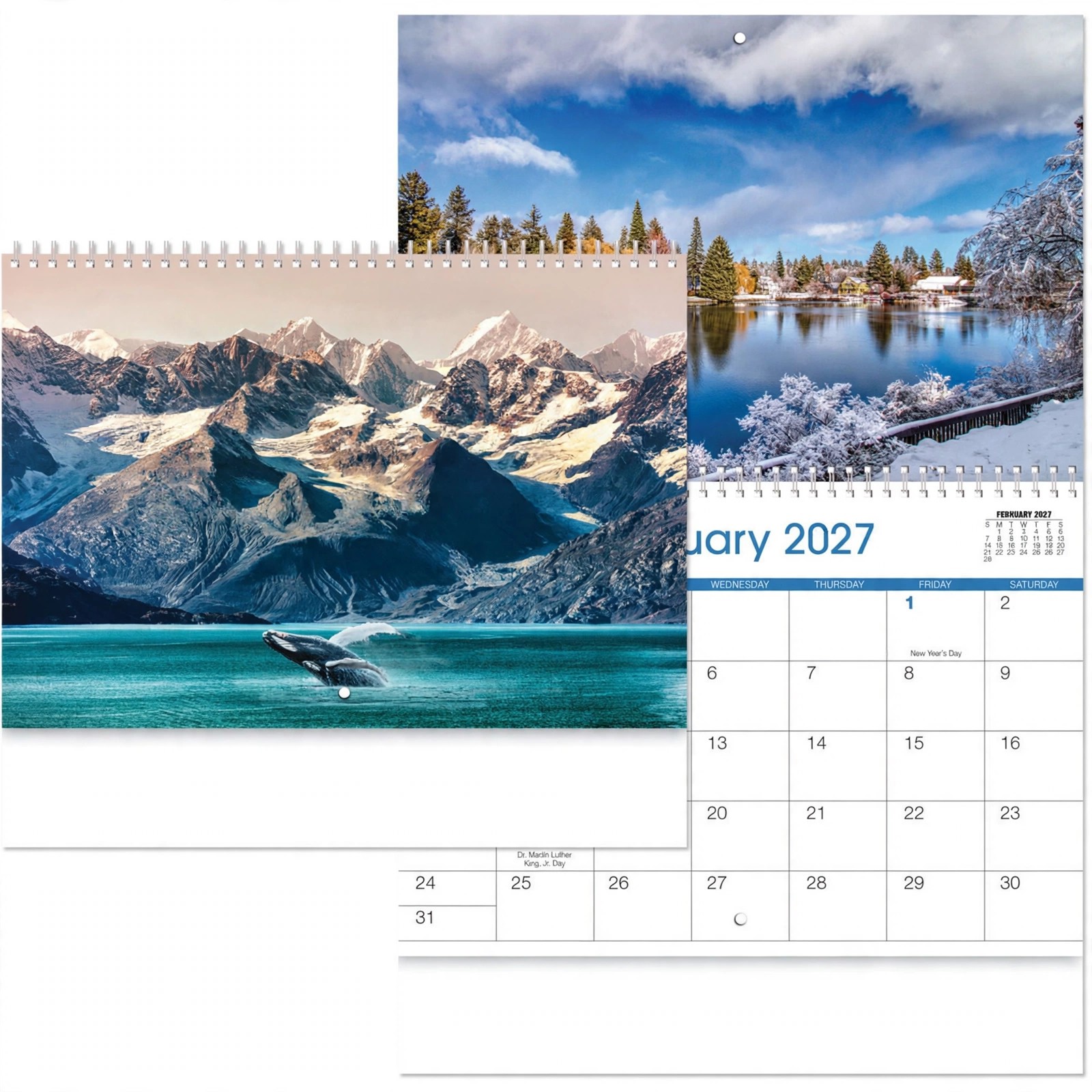American Landscapes Spiral Wall Calendar