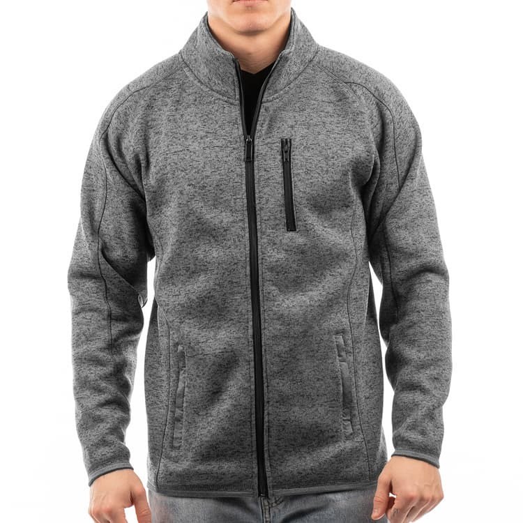 Adult Sweater-Knit Fleece Full-Zip Jacket