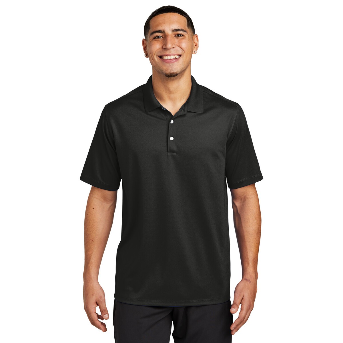 Men's Polyester Mini Pique Polo Shirt