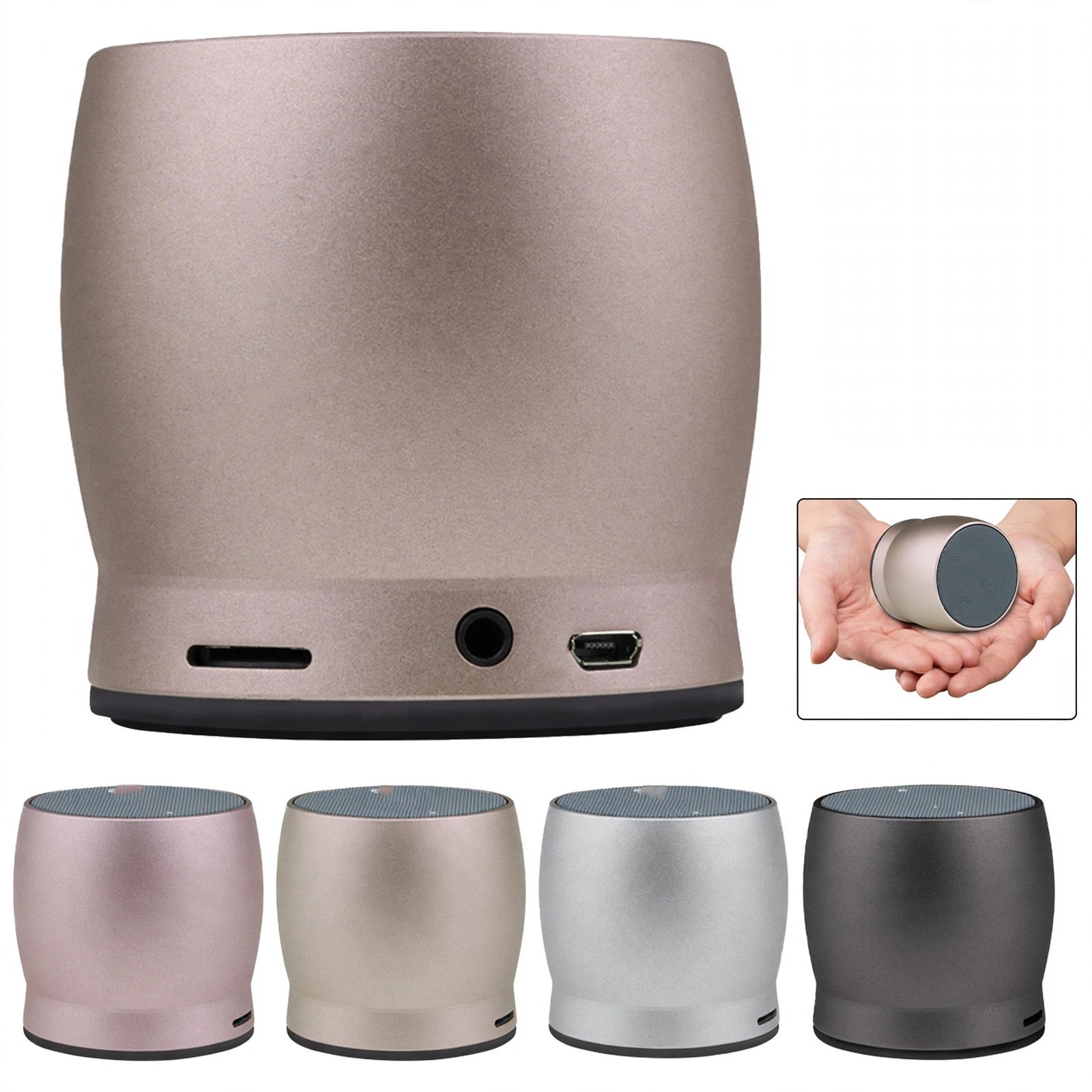 Mini Aluminum Wireless Speaker With Mic