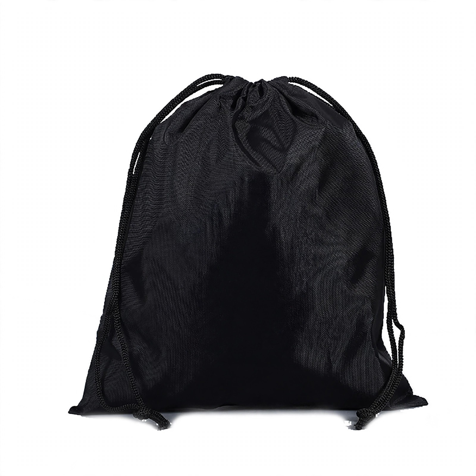 210D Polyester Drawstring Bag With Black Trim