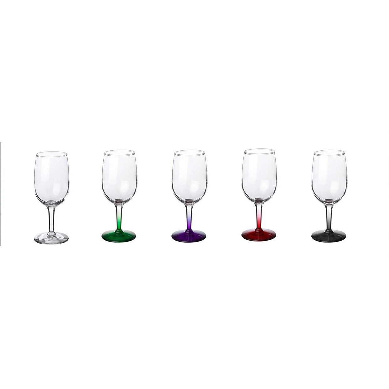 10 Oz. Wine Glass With Tinted Stem