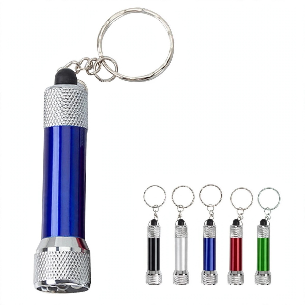 3-LED Aluminum Keychain Flashlight
