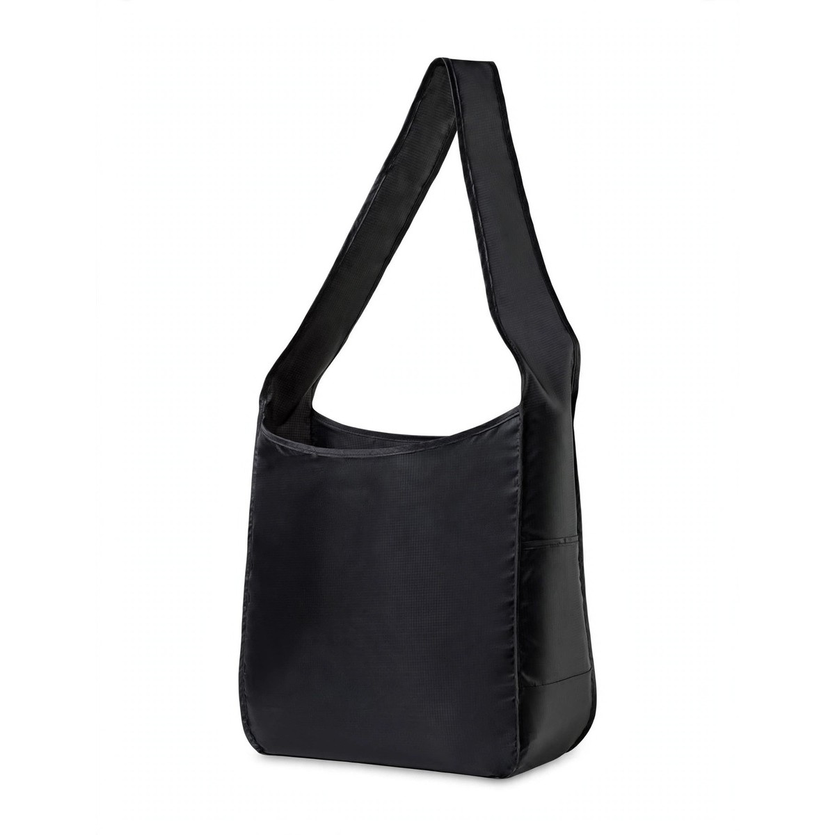 Foldable Recycled Ripstop Crossbody Tote
