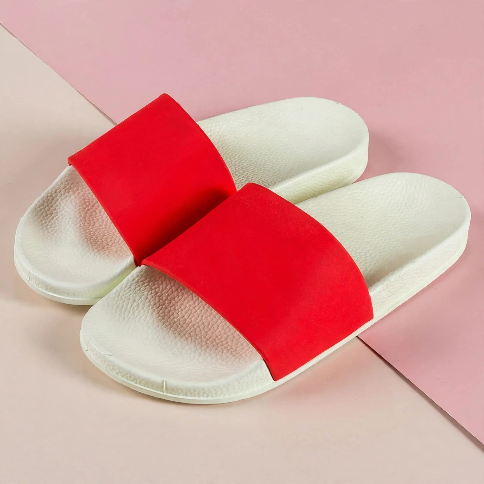 EVA Footbed Slide Sandals With Printed Strap