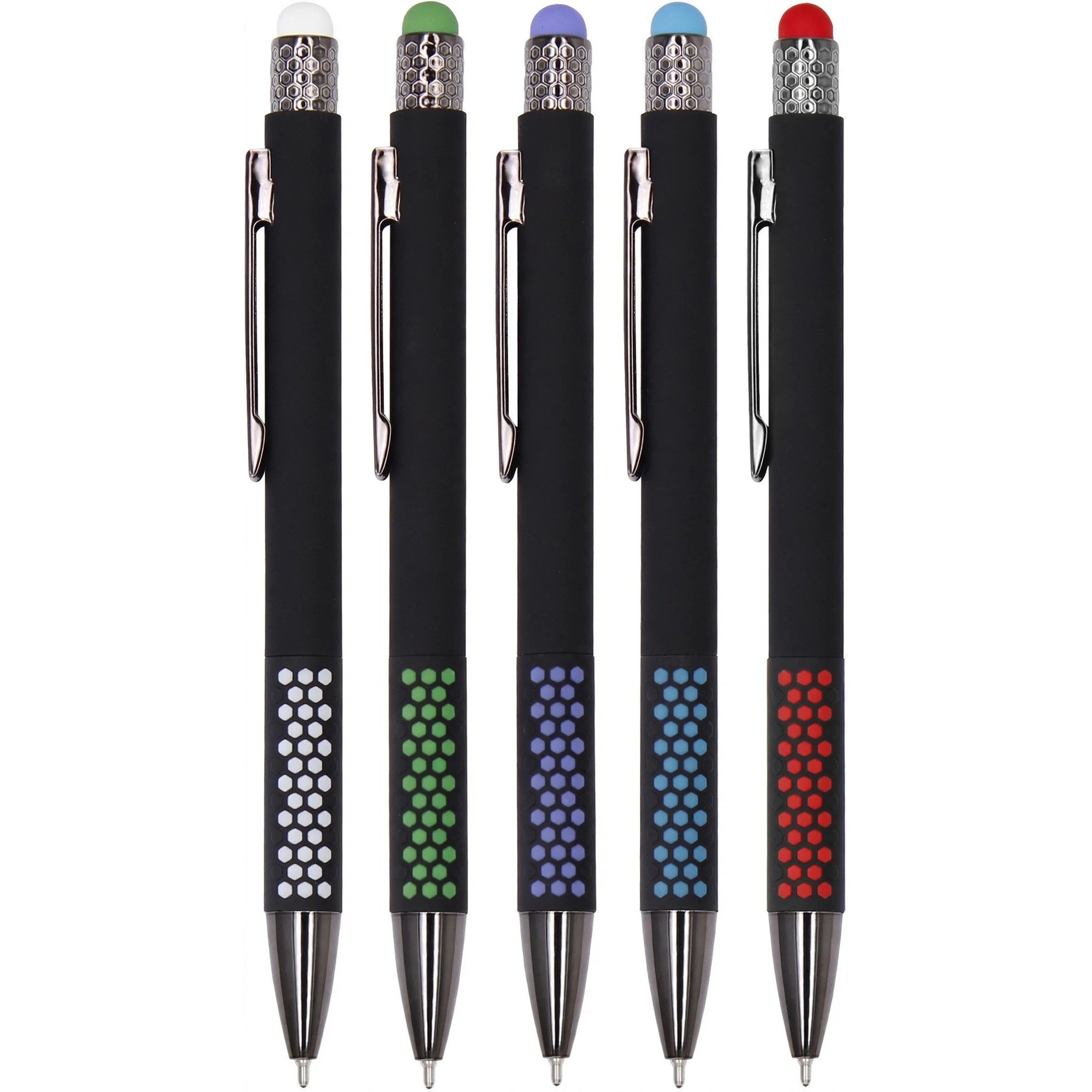 Honeycomb Grip Stylus Gel Pen