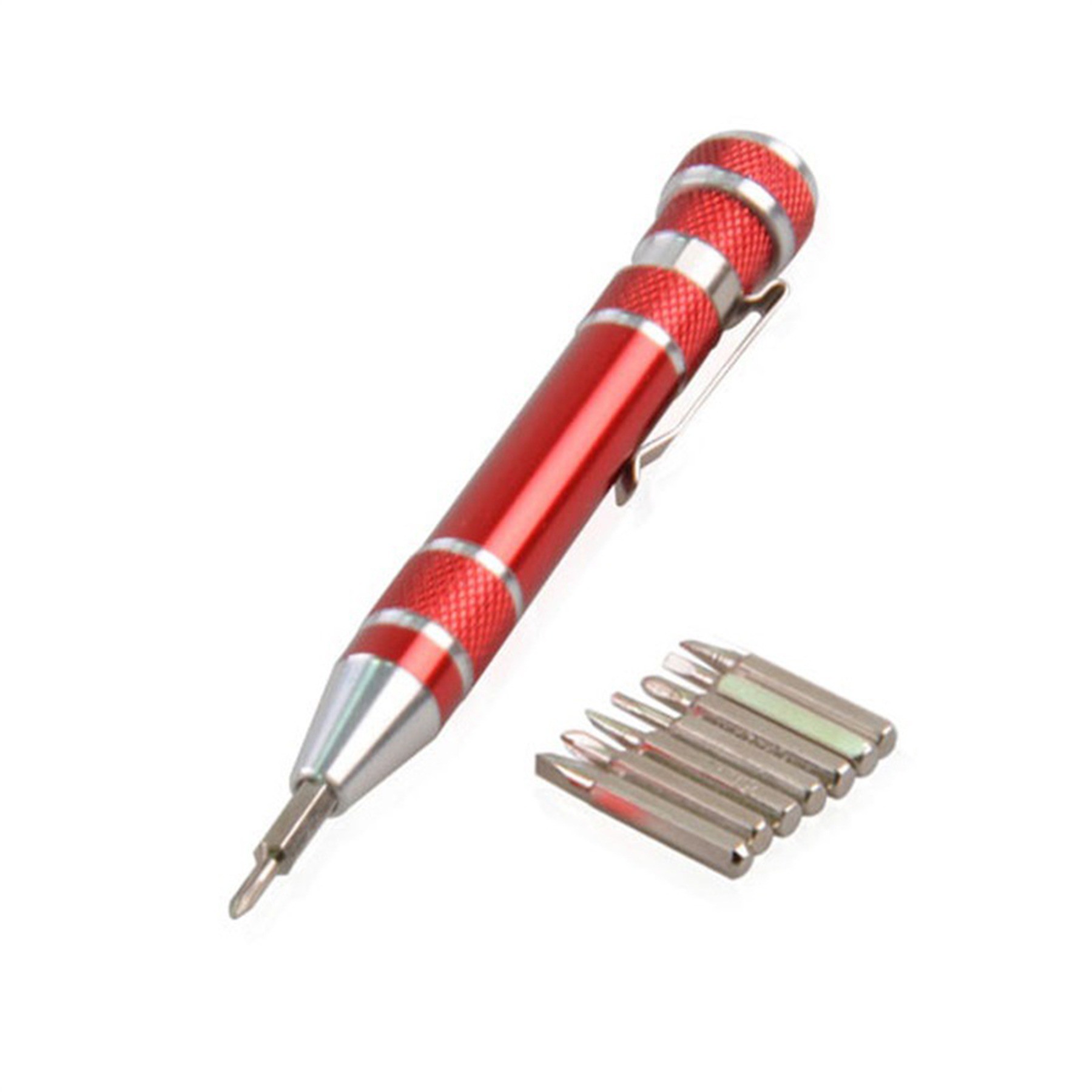 Compact Metal Multi-Bit Screwdriver