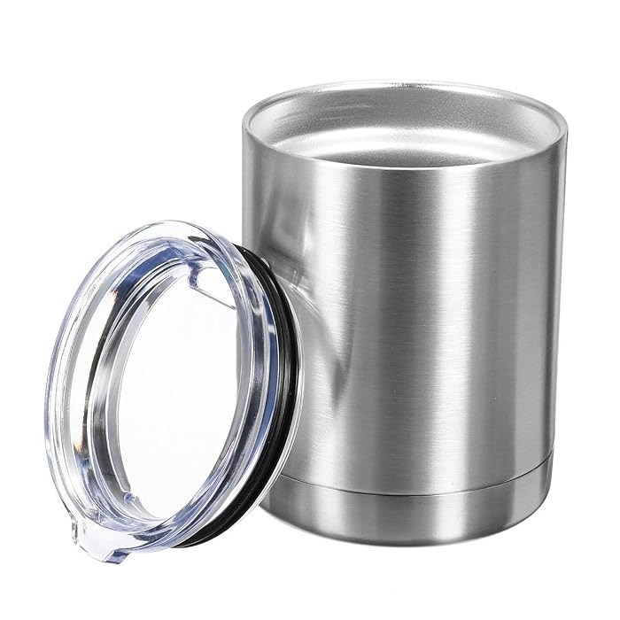 10 Oz. Ceramic-Lined Stainless Steel Lowball Tumbler