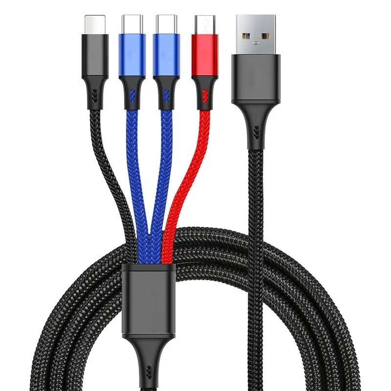 3 Ft. 4-in-1 Multi-Tip Charging Cable