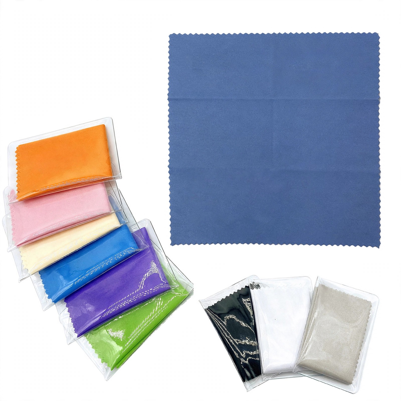6" x 6" Microfiber Cleaning Cloth in Pouch
