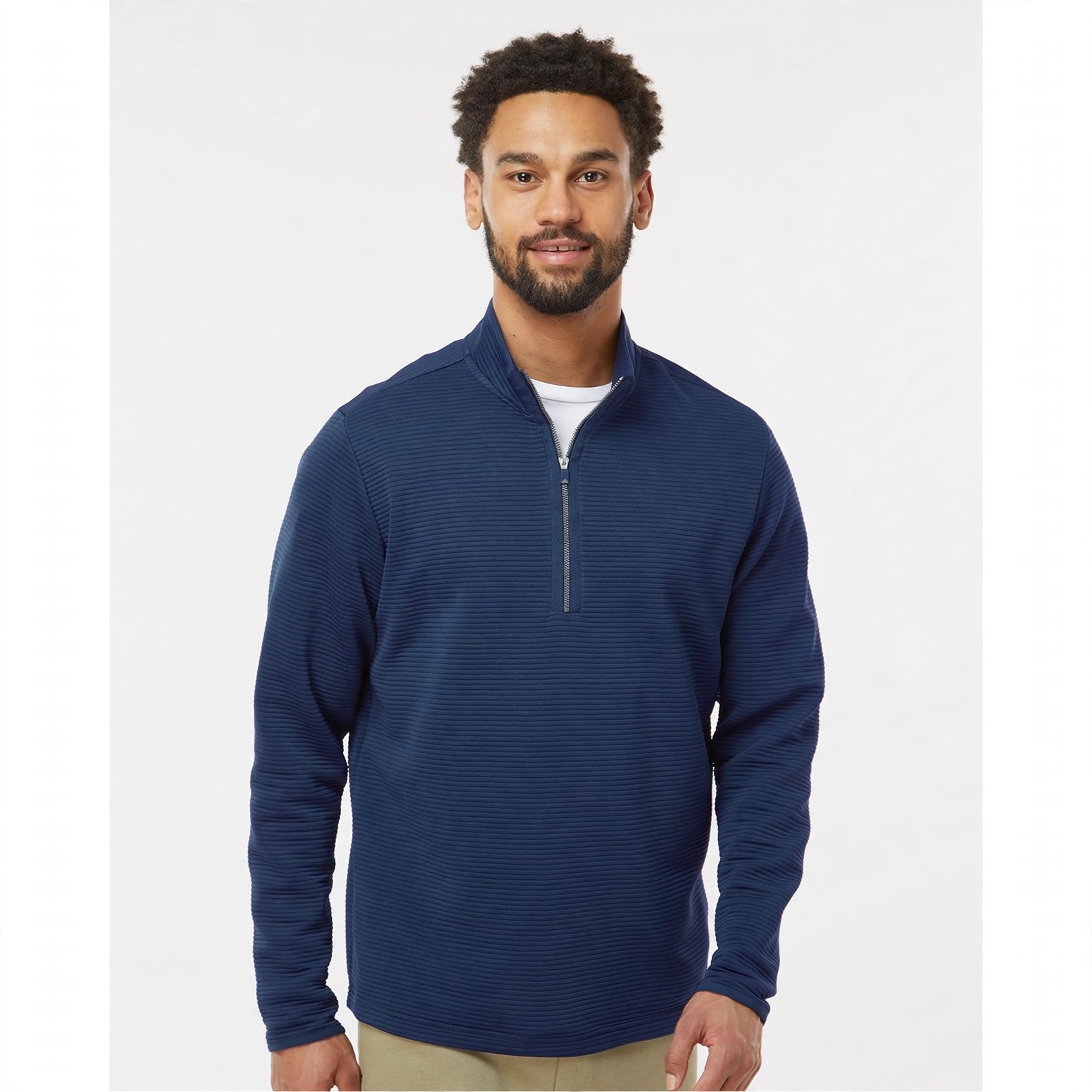 Men's Stretch Jersey Golf Quarter-Zip Pullover