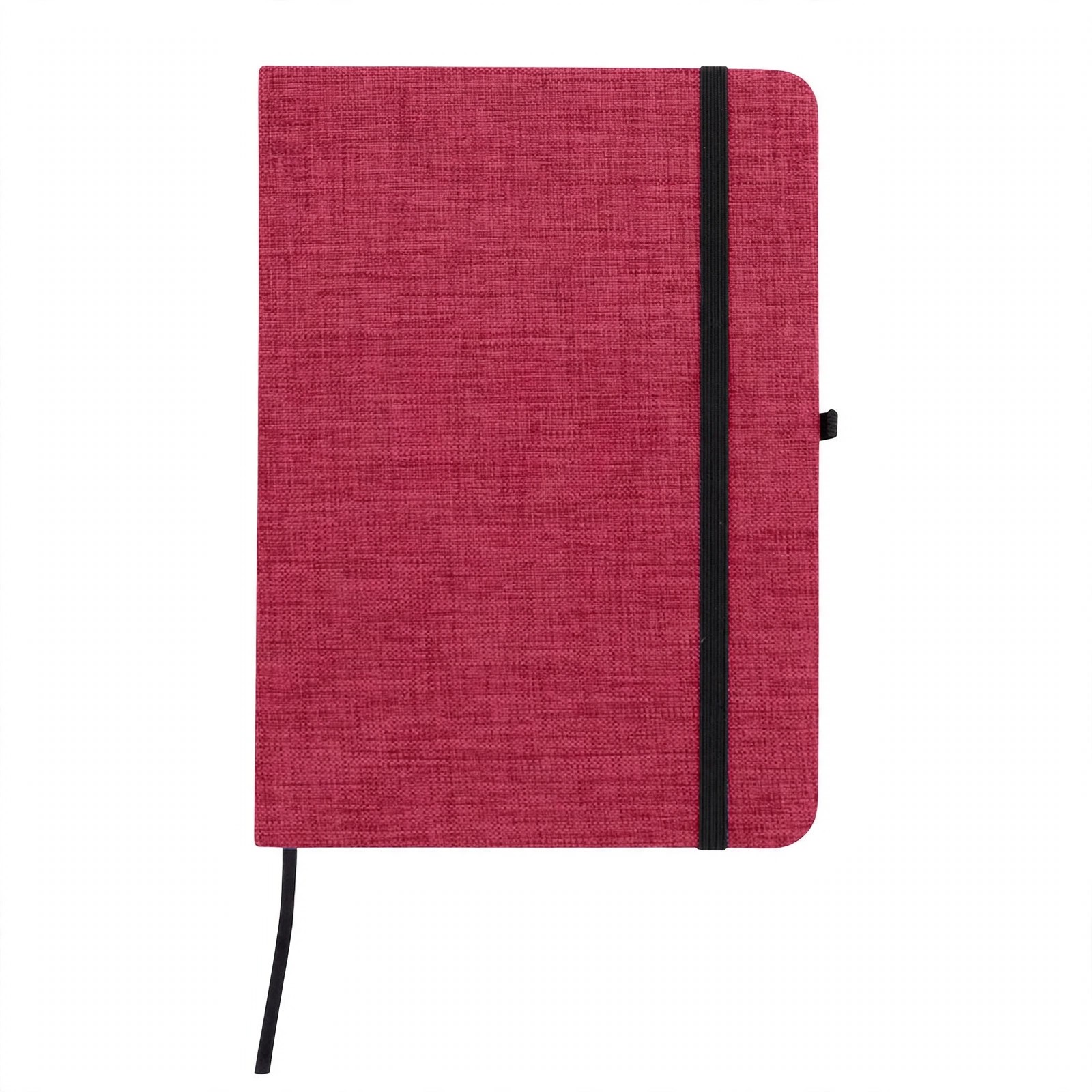 Heathered Polyester Journal With Elastic Strap
