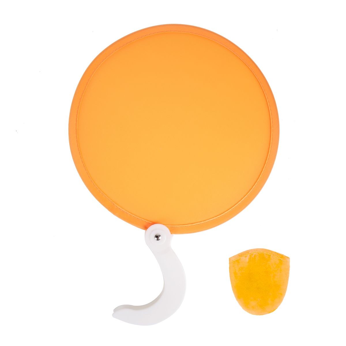 8" Twist-Fold Fabric Hand Fan