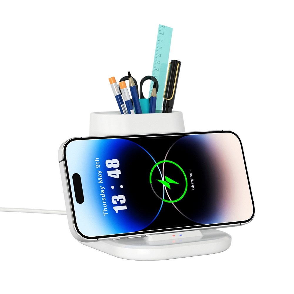 15W Fast Wireless Charger With Pen Holder