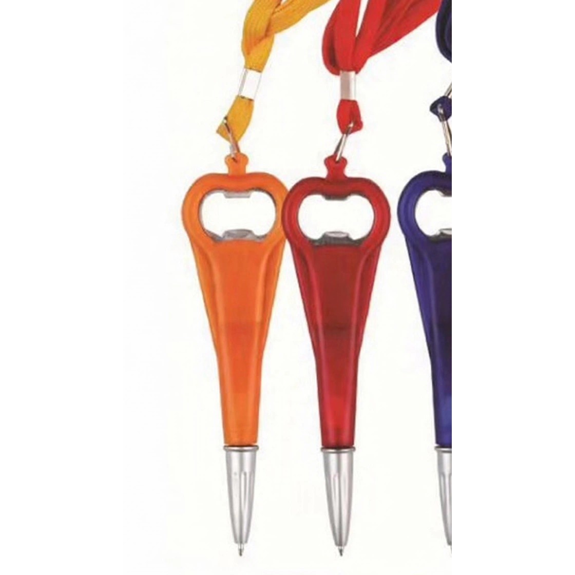 Metal Bottle Opener Pen With Lanyard