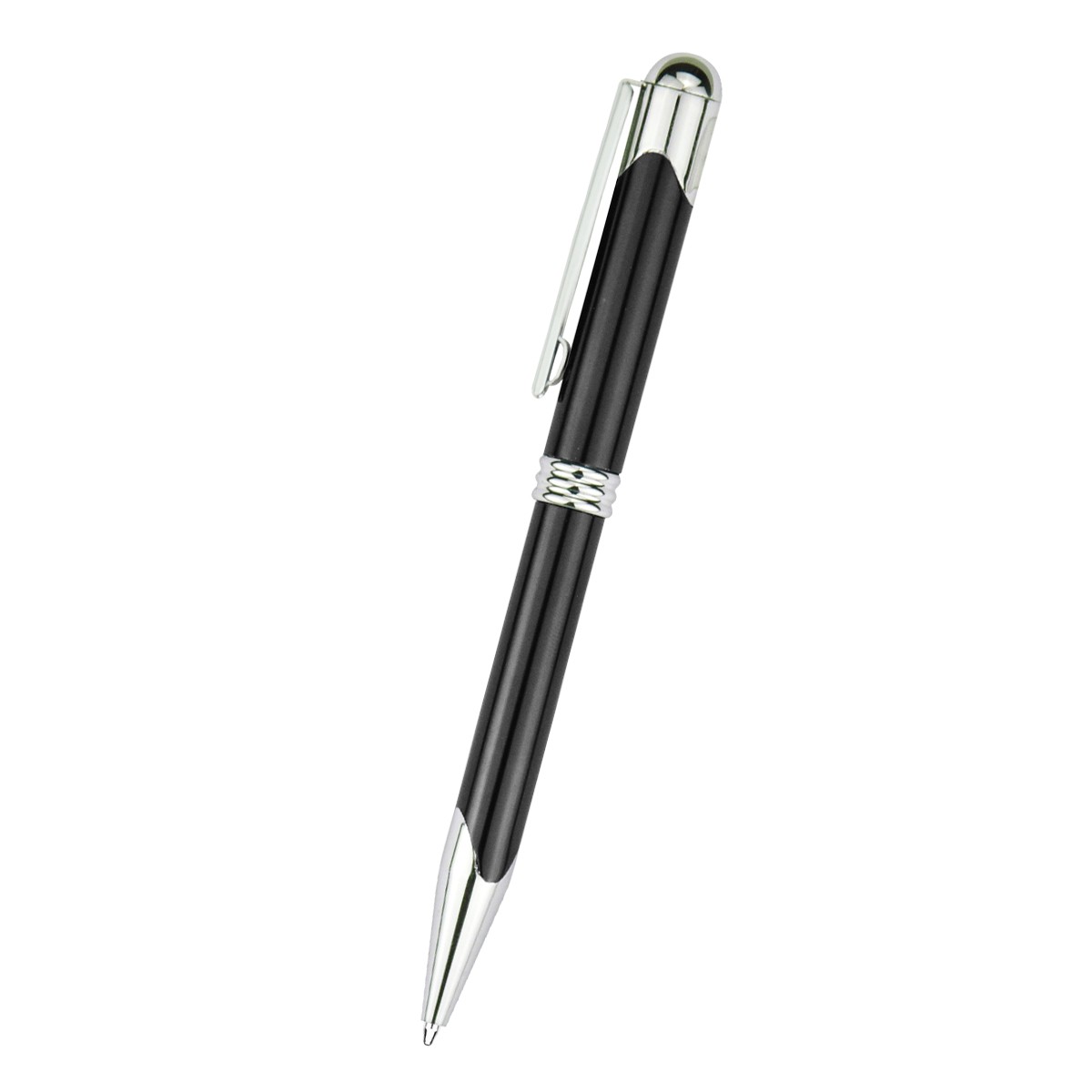 Polished Metal Signature Pen - Black