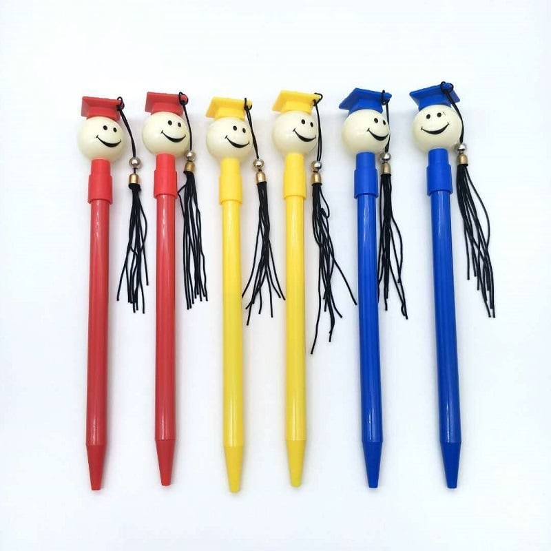 Graduation Cap Ballpoint Pen - Red