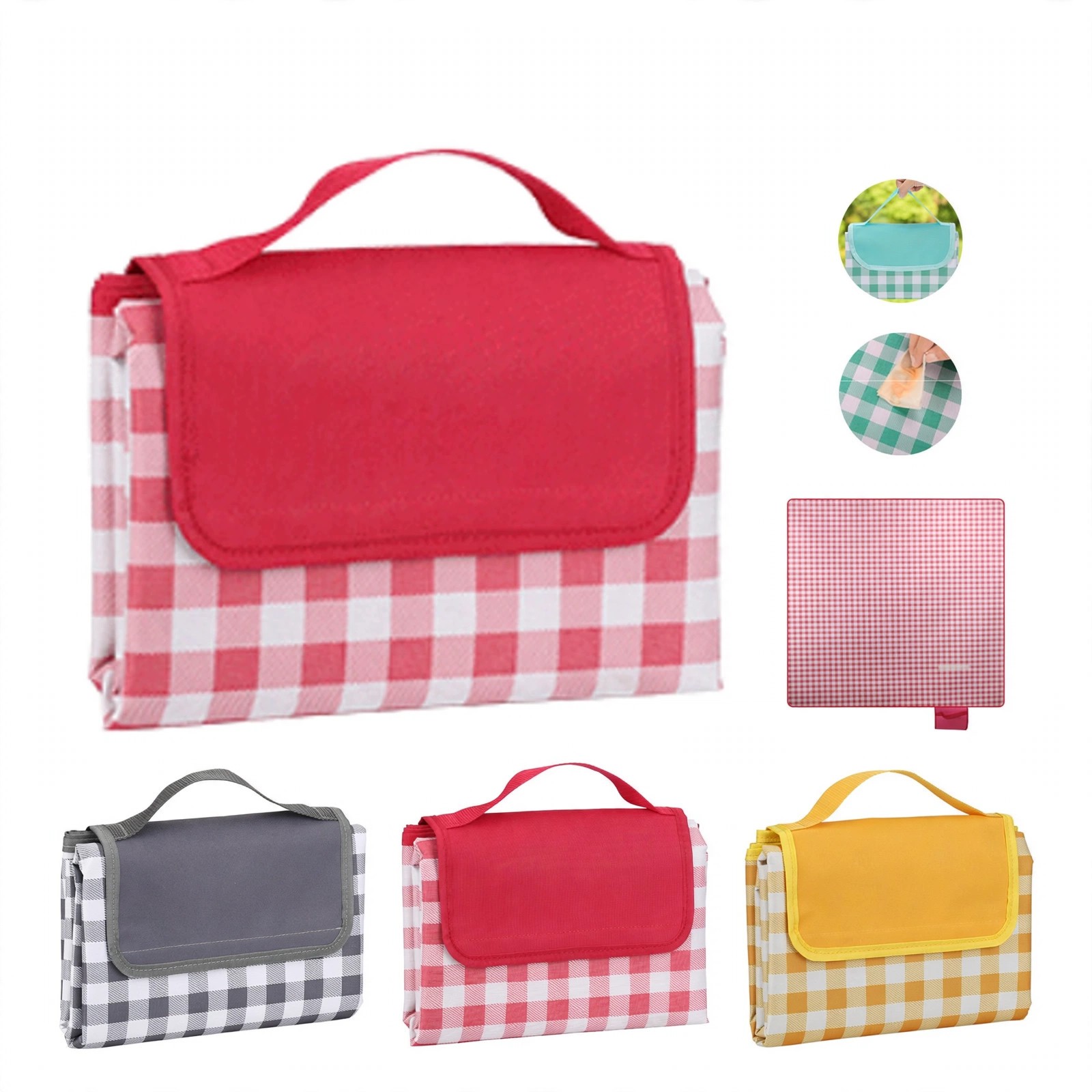 Foldable Waterproof Picnic Blanket Tote