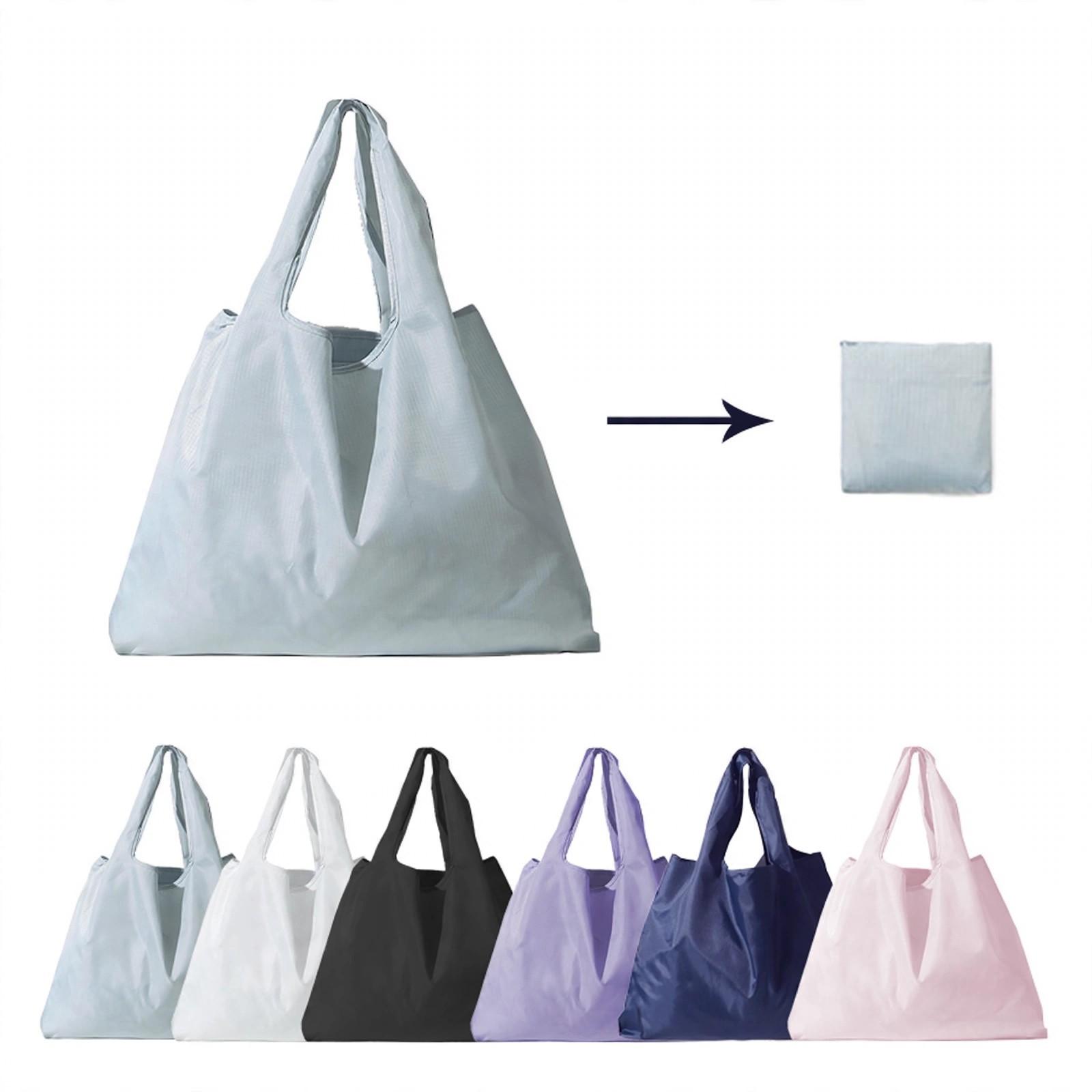 Pleated Stretch Reusable Grocery Bag