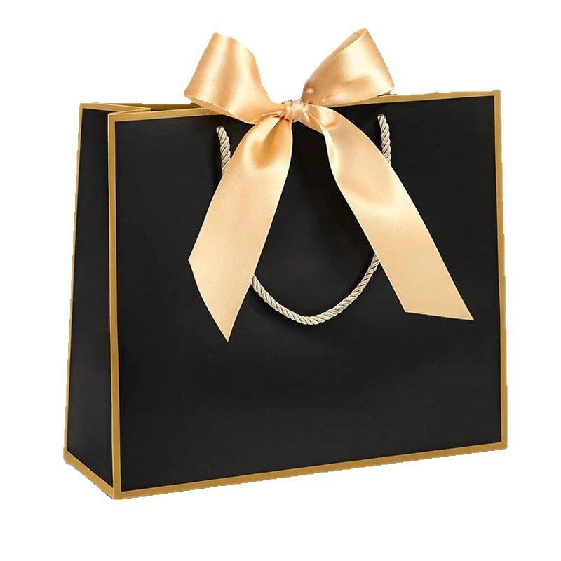 Laminated Paper Gift Bag With Ribbon Bow