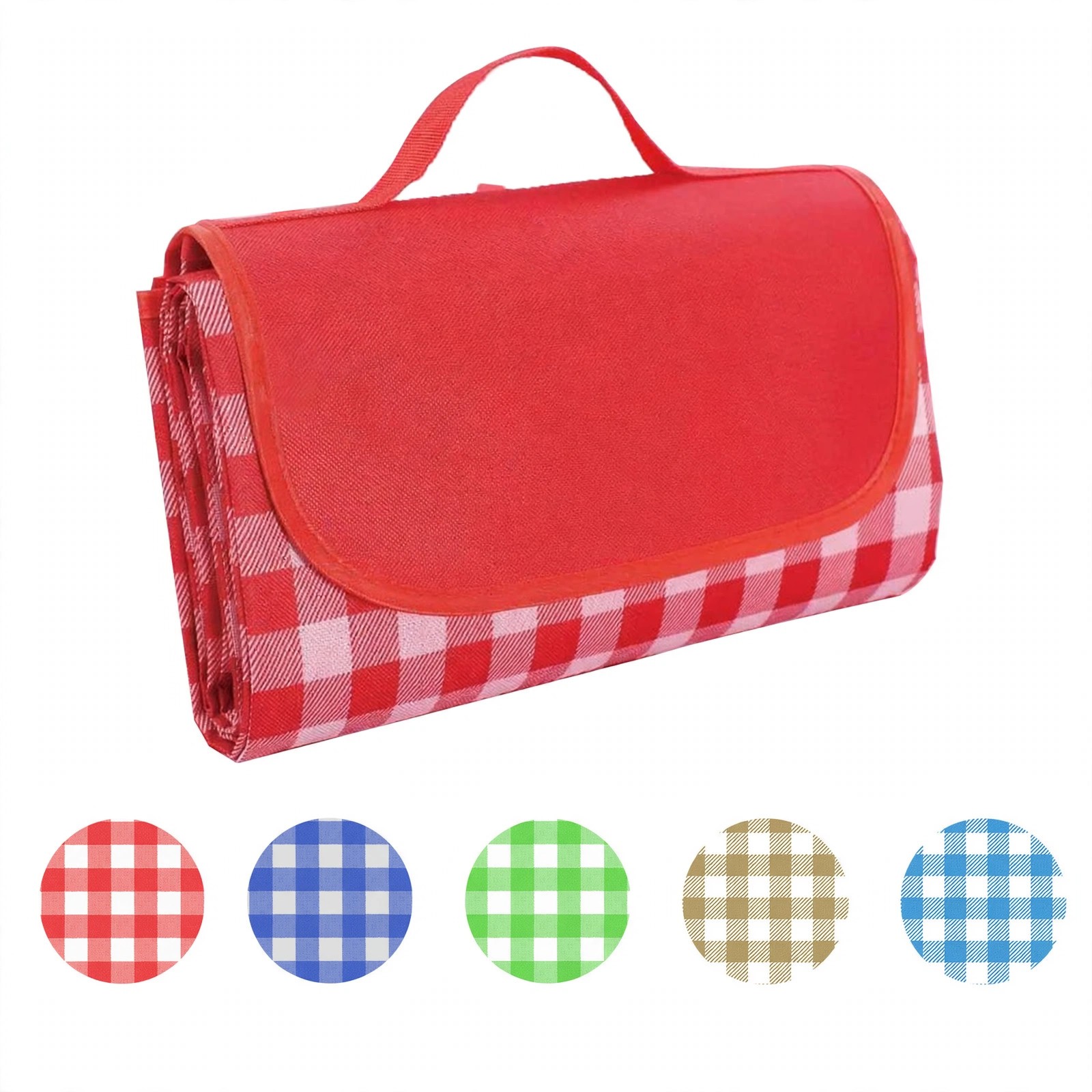 59" x 59" Waterproof Oxford Plaid Picnic Mat