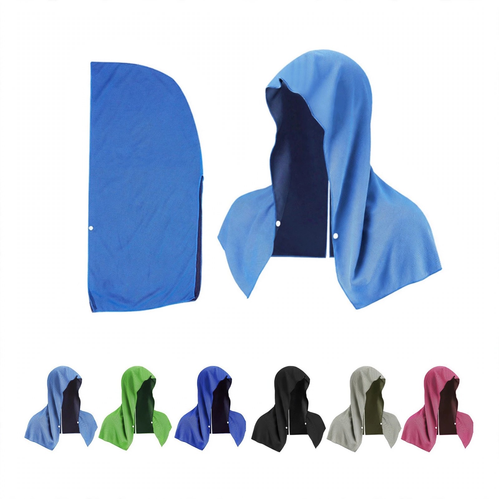 Nylon and Polyester Hooded Cooling Towel