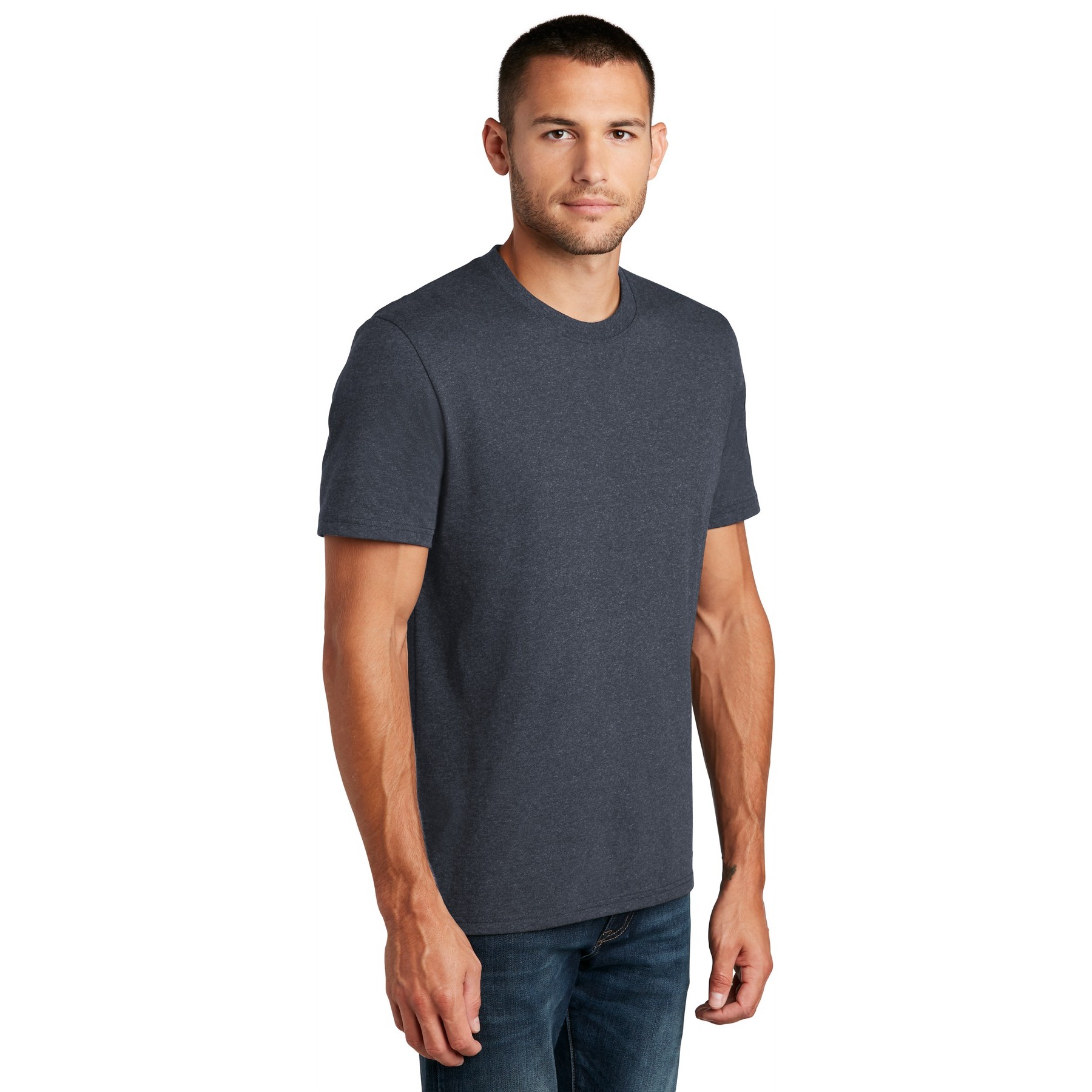 Summer Cotton Crewneck Short Sleeve Shirt