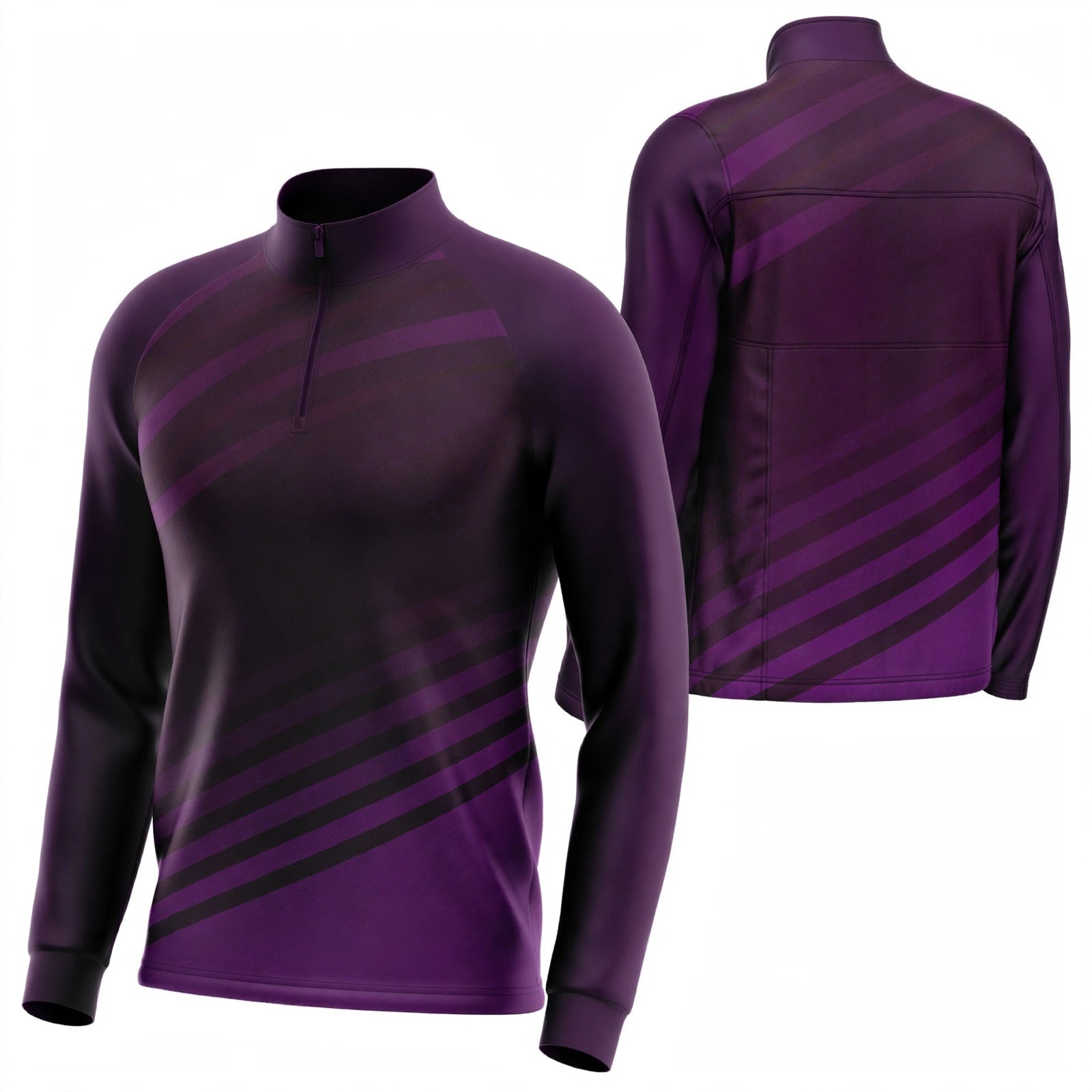 Quick-Dry 1/4-Zip Long Sleeve Running Shirt