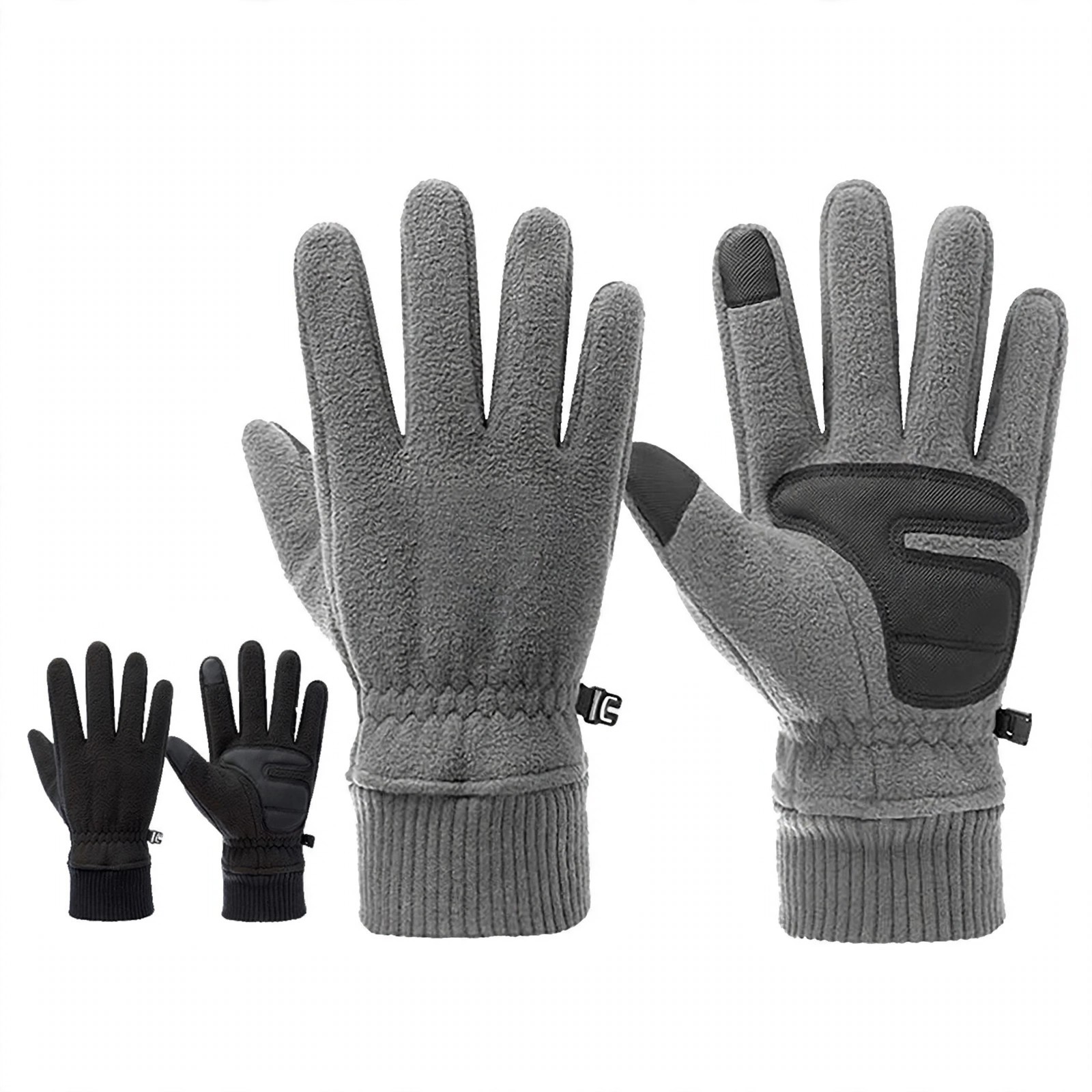 Fleece-Lined Stretch Sports Gloves