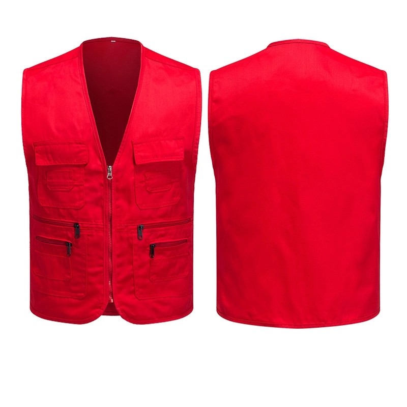 Polyester-Cotton Multi-Pocket Work Vest