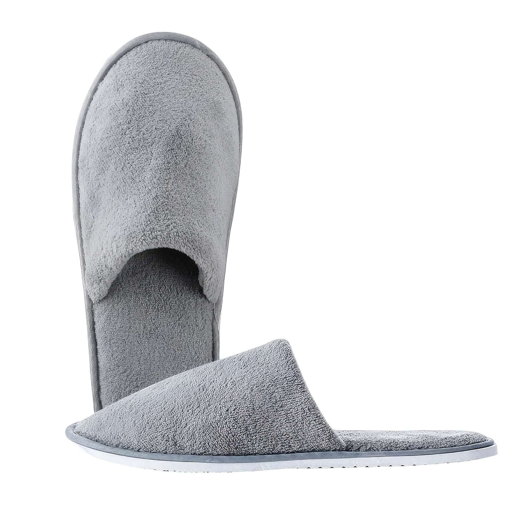Non-Slip Coral Fleece Hotel Slippers
