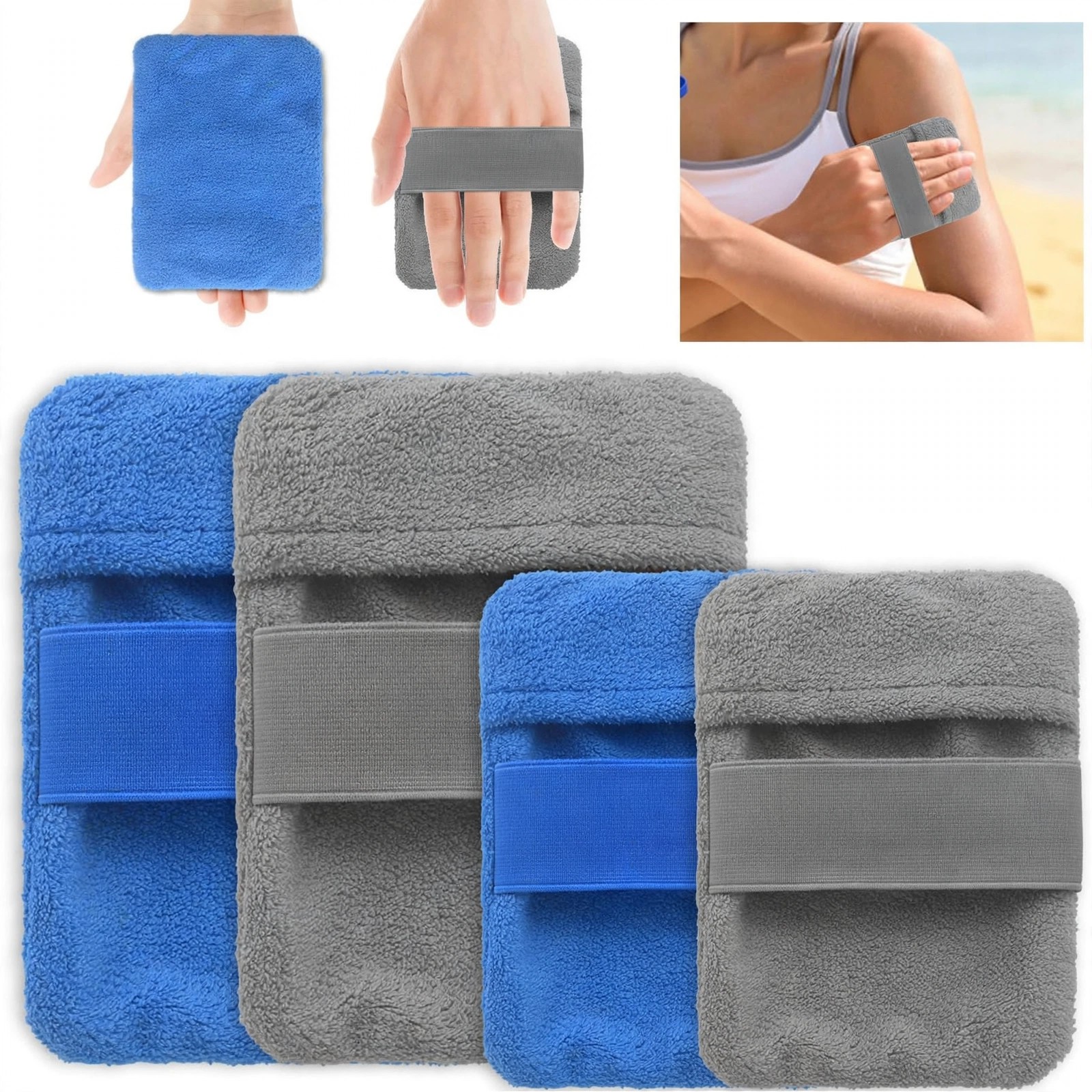 Fleece Sand Remover Beach Mitt