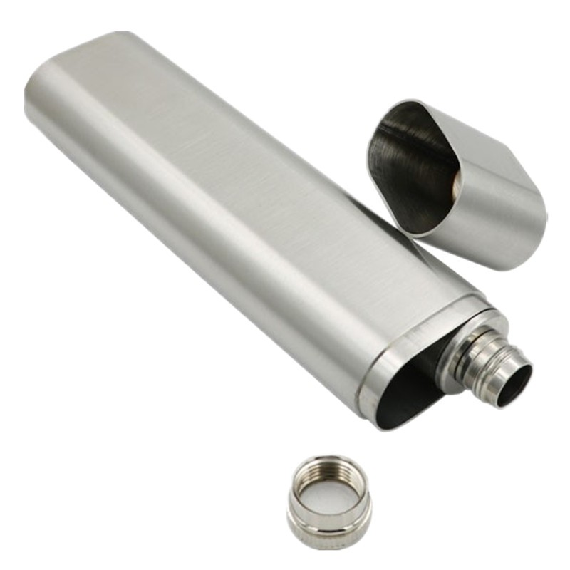 Stainless Steel Cigar Case With 1 Oz. Tube Flask