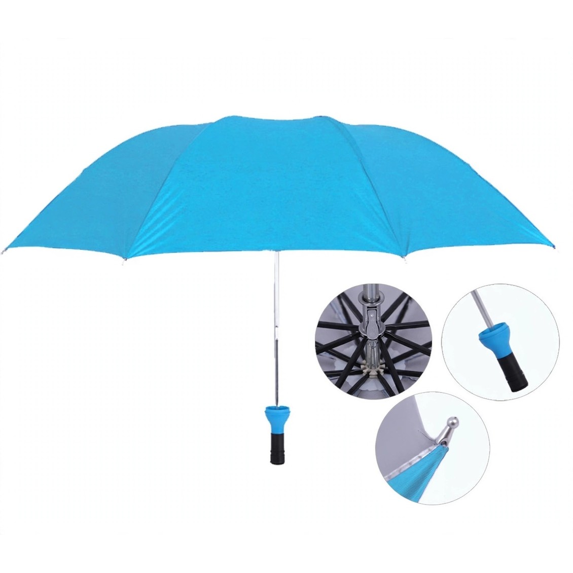 Compact Folding Umbrella With Bottle-Shaped Case