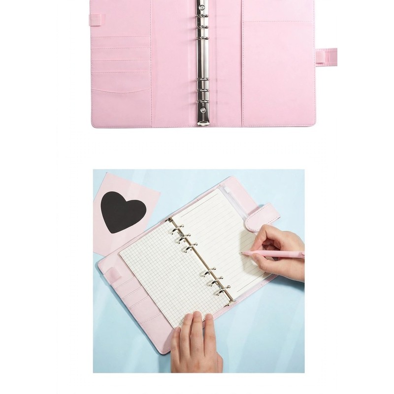 A5 Loose-Leaf Business Notebook With Card Slots