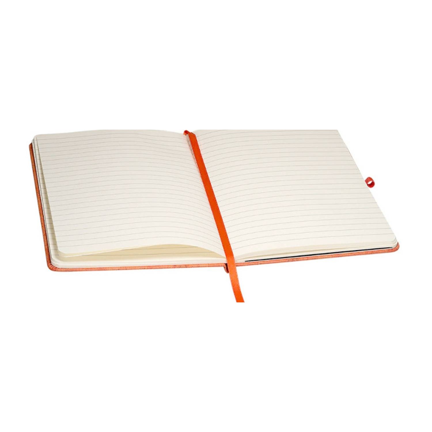A5 Lined PU Leather Journal With Ribbon Marker