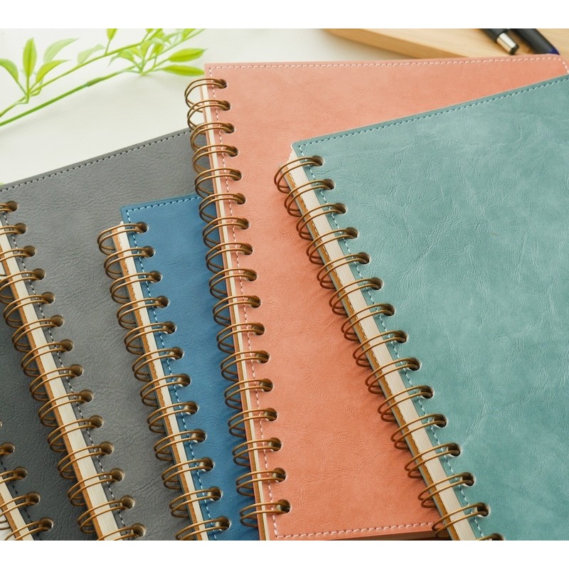 Spiral Bound Leather Notebook
