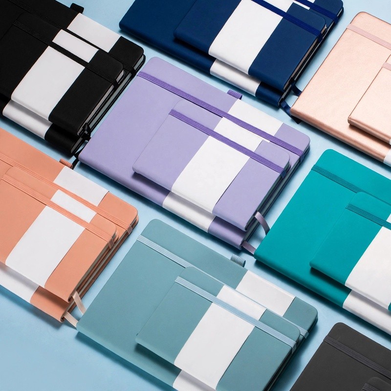 Hardcover Leather Notebook With Elastic Band