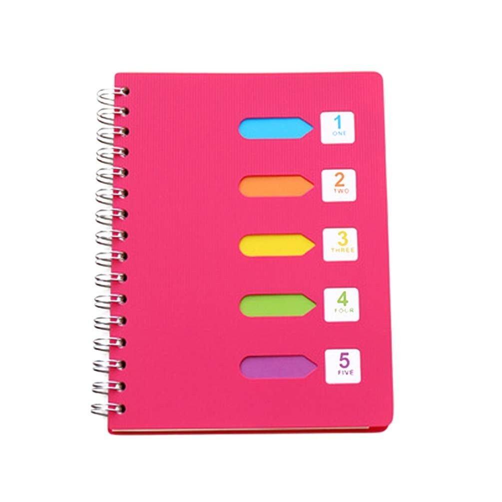 Spiral Notebook With 5 Tab Dividers