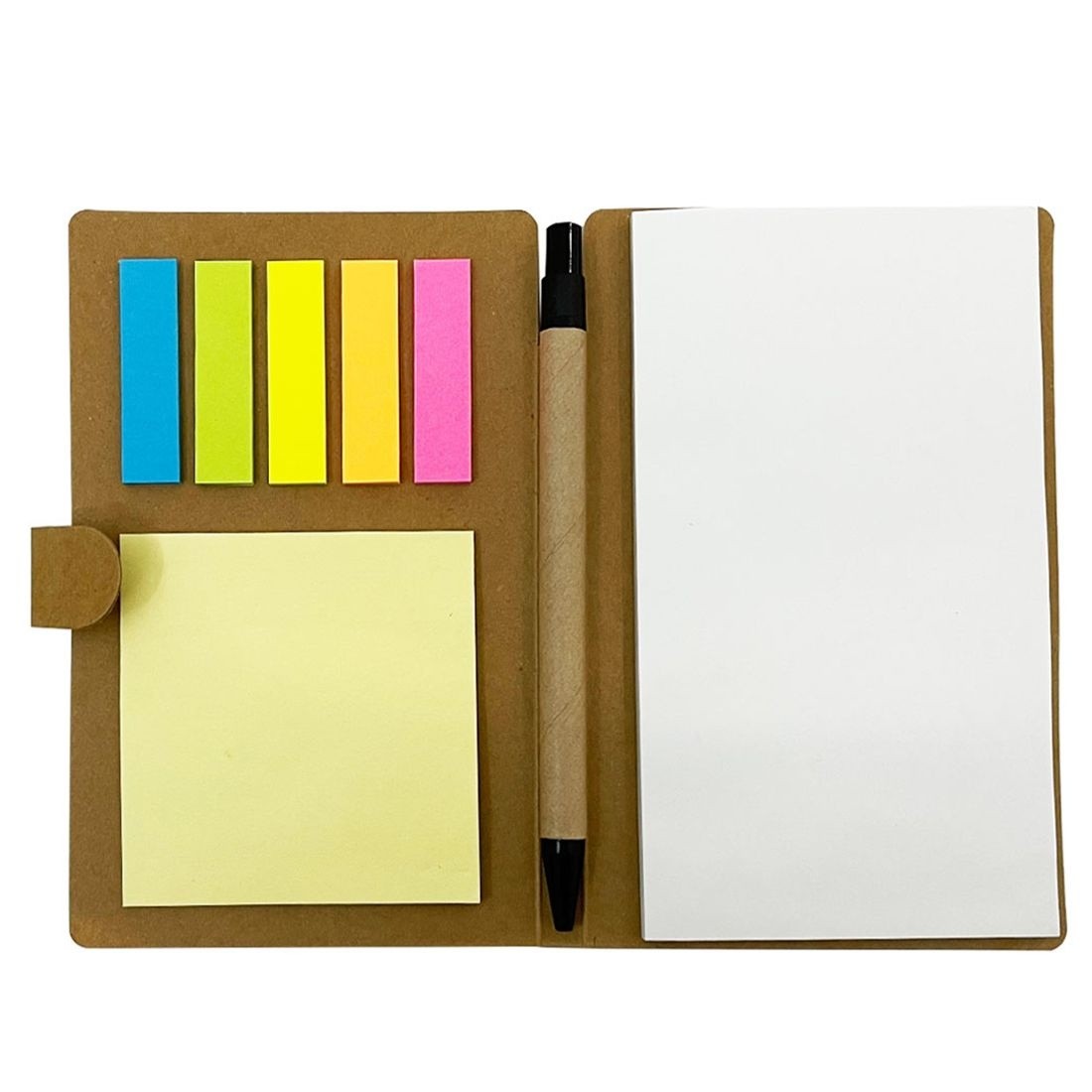 Steno Pocket Notebook With Sticky Notes, Flags and Pen