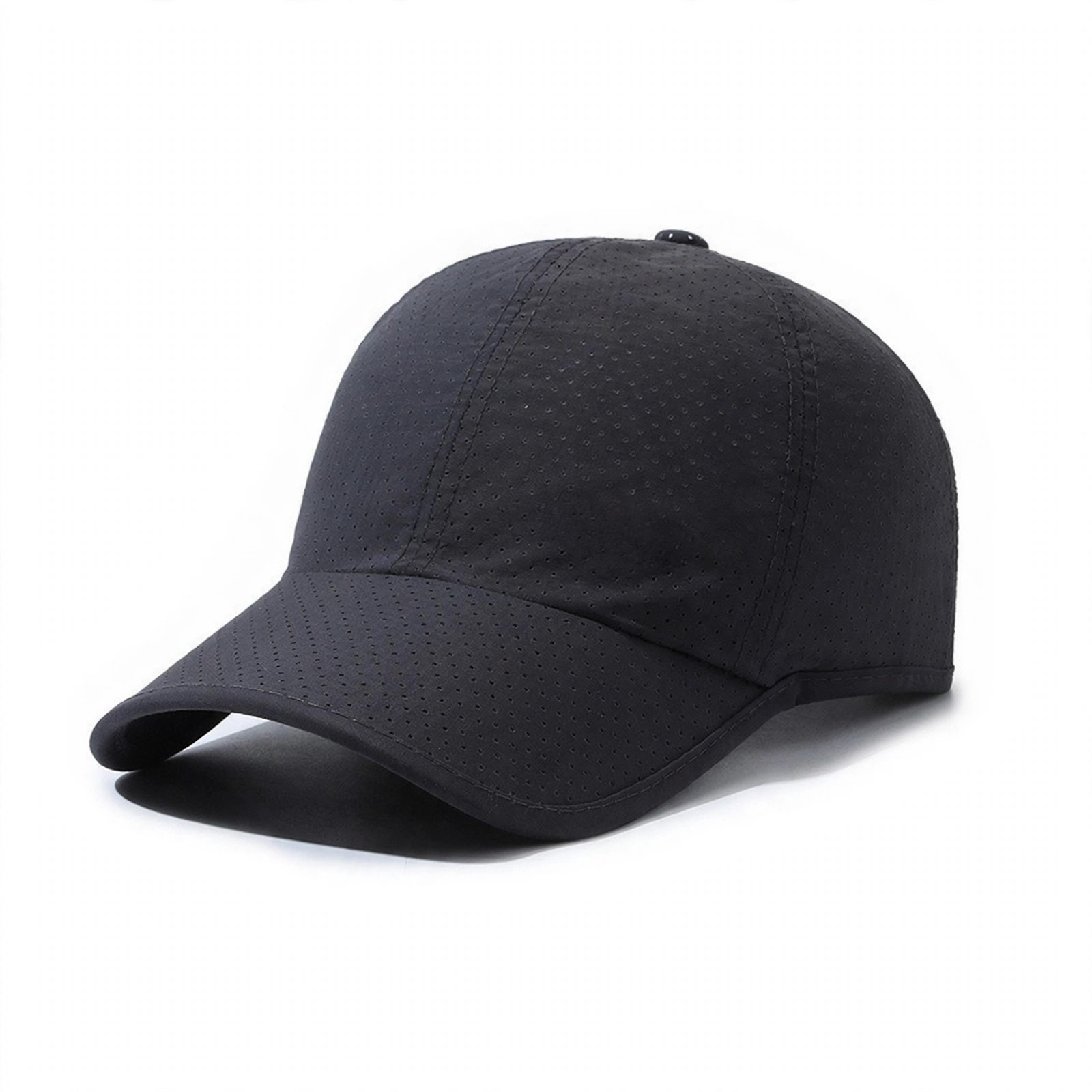 6-Panel Nylon Cap With Perforated Back Panels