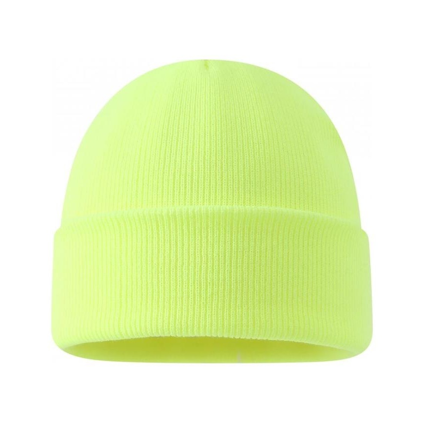 Bright Color Cuffed Knit Beanie